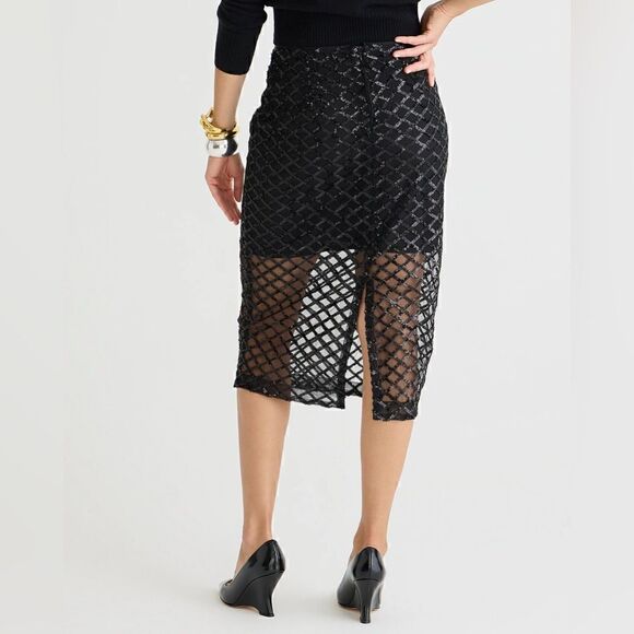 ❤️NWT J. Crew Collection Sequin Skirt | Sz. 12 - Picture 1 of 16